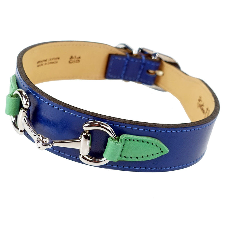 Belmont in Cobalt Blue, Kelly Green & Nickel