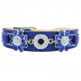 Daisy in Cobalt Blue, Light Sapphire & Nickel