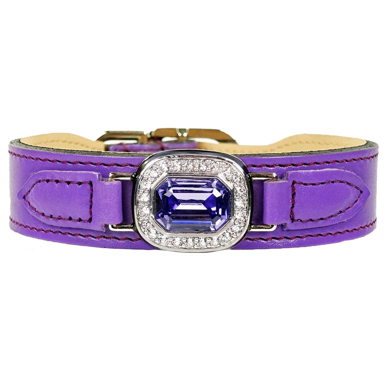 Haute Couture Octagon in Grape, Tanzanite & Nickel