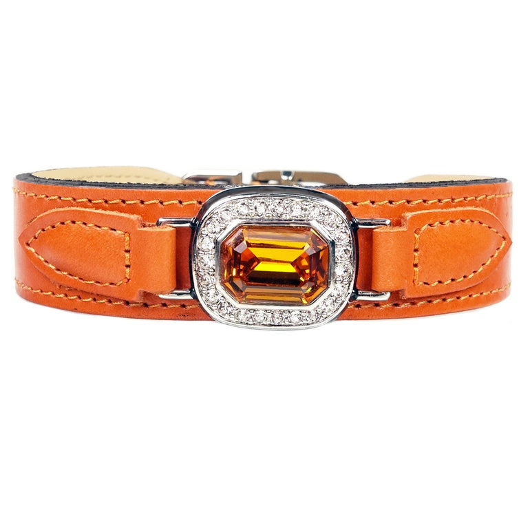 Haute Couture Octagon in Tangerine, Topaz & Nickel