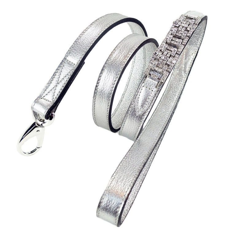 Haute Couture Art Deco Lead in Silver Metallic/Nickel