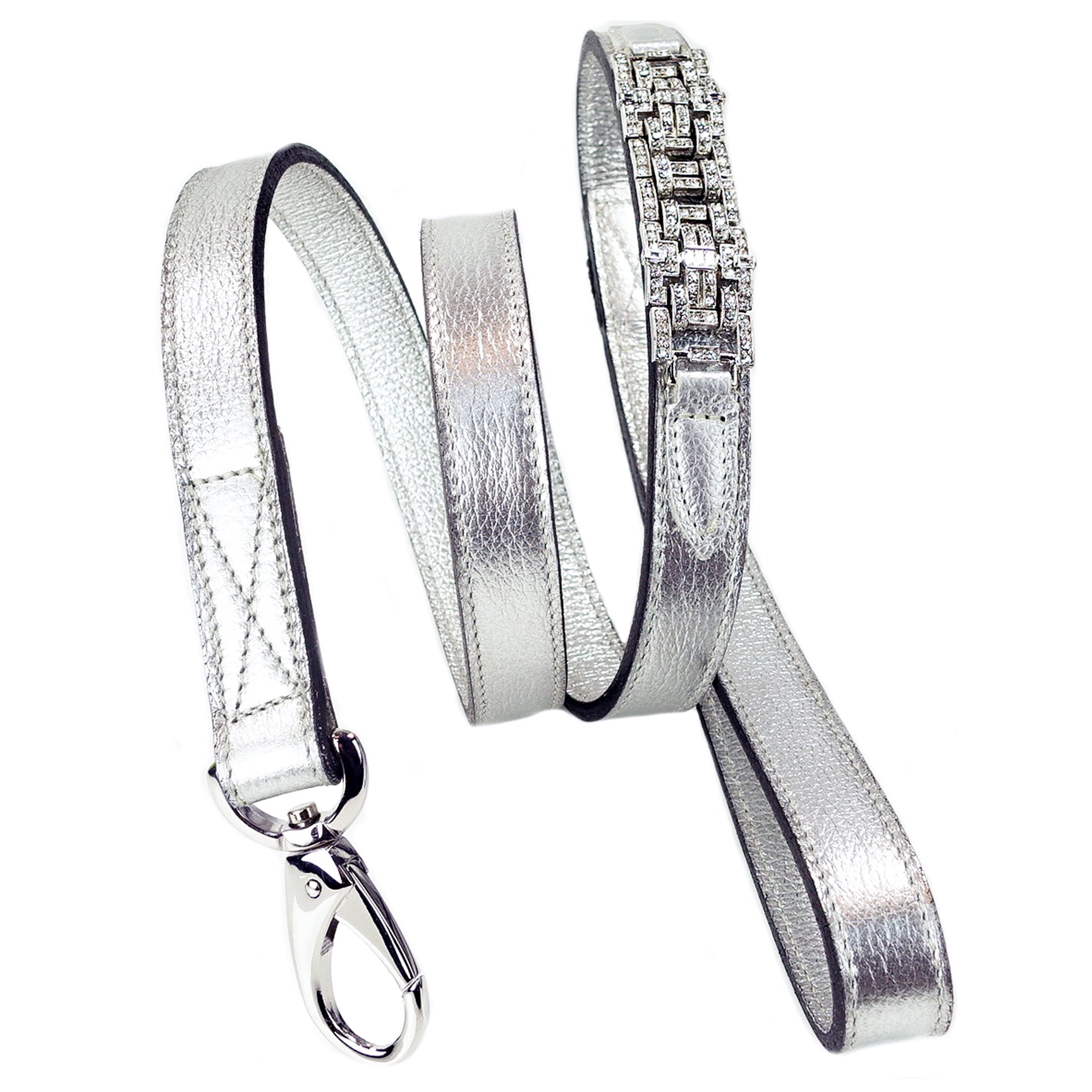 Haute Couture Art Deco Lead in Silver Metallic/Nickel